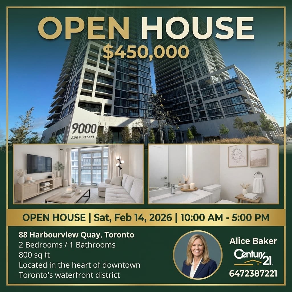 Open House flyer - Toronto condo